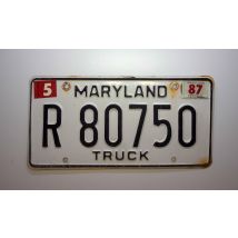 US Nummernschild Maryland Truck- original Nummernschild aus den USA
