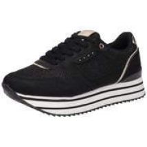 Barbarella Plateau Sneaker Damen schwarz|schwarz|schwarz