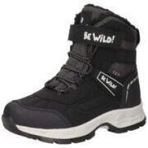 Be Wild Klett Boots Jungen schwarz|schwarz|schwarz