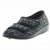 Fischer Markenschuh 203541 Damen Hausschuh Dora Schwarz schw... 42