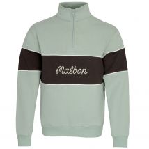 Malbon Collegiate Zip Neck Sweater