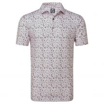 FootJoy Primrose Print Lisle Golf Polo Shirt