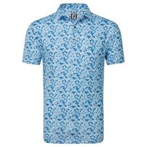 FootJoy Primrose Print Lisle Golf Polo Shirt