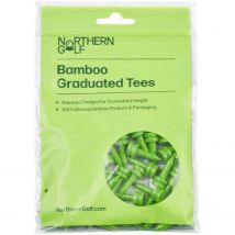 Northern Golf Bamboo Graduated Golf Tees Lime