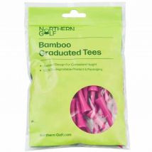Northern Golf Bamboo Graduated Golf Tees Pink