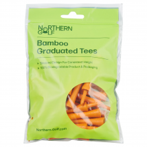Northern Golf Bamboo Graduated Golf Tees Orange