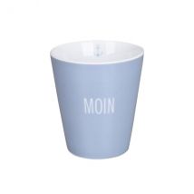 Krasilnikoff Mug "Moin hellblau" ""