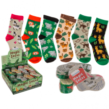 Magische Kindersocken Wildttiere - in sechs Variationen Löwe