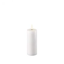 Deluxe Homeart weiße Stumpenkerze D5xH12,5cm