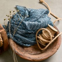Räder Design Halstuch Meer als Worte blau mit Ankern