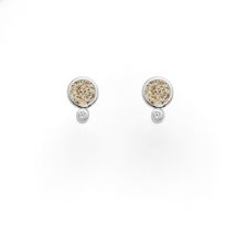 DUR Ohrstecker "Polarstern“ 925er Sterling-Silber mit Zirkonia ""