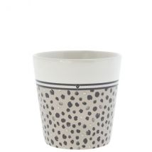 Bastion Collections Mug beige getupft mit Herz
