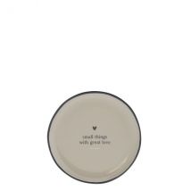 Bastion Collections Teebeutel-Teller/Teatip in beige "small things with great love"
