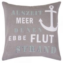 PAD Kissenhülle "MARE" 45x45 cm in zwei Ausführungen Anker "Leuchtturm"