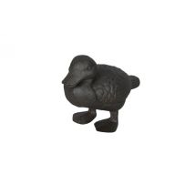 Wasserspeier ENTE mit Pumpe Gartenteichdeko – aus Gusseisen dunkelbraun – 18x9xH14 cm ""