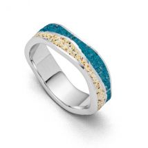 DUR Ring "Steinsand“925er Sterling-Silber 52