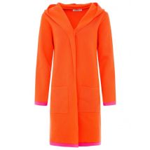 Langer Cardigan Hoodie Neonorange - zwei Größen S/M