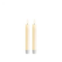 Deluxe Homeart creme Stabkerzen-Set H15cm