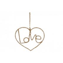 Herz aus Sisal Love zum Hängen ""