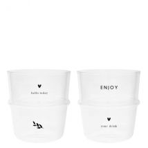 Trinkglas Wasserglas 250ml – in zwei Motiven – Bastion Collections "enjoy"