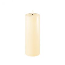 Deluxe Homeart creme Stumpenkerze D7,5xH20cm