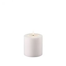 Deluxe Homeart Outdoor-Stumpenkerze weiß D10xH10cm