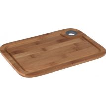 Schneidebrett aus Holz mit gummierter Öse und Saftmulde 30x20