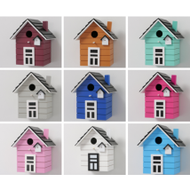 Maritimes Vogelhaus/Nistkasten in verschiedenen Farben türkis-grün