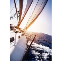 Outdoorposter 08 Segeln bei Sonne 80 x 60 cm