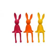 Kantenhocker Hase Osterhase – aus Polyresin H26 cm – drei versch. Farben pink