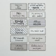 Magnet Moody 12sort 10x4cm Eisen lackiert Herrin der Lage