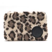 Mini Täschchen TEDDYFELL – creme Leo braun 11x16cm – Accessoire für Damen – Lot83