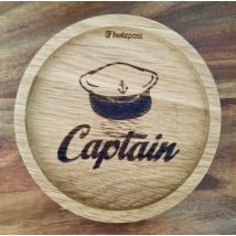 Holzuntersetzer Captain