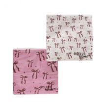Servietten 'Boucle' mit Schleifen 2 sort. rosa