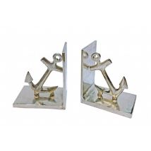 Maritime Buchstützen Anker aus Aluminium 2tlg ""