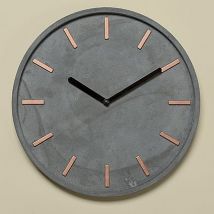Hochwertige Betonnuhr  Wanduhr grau moderne Designer Uhr 28 cm