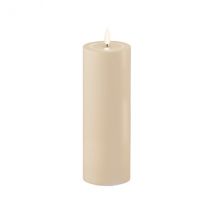 Deluxe Homeart Outdoor-Stumpenkerze staubiges Sand D7,5xH20cm