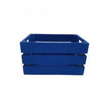 Holzkiste "Obstkiste" blau ""