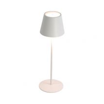 LED Tischlampe Lys aus Metall  "weiß" mit Akku, Farbwechsel und Touchsensor 38cm