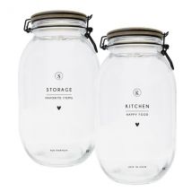 Bastion Collections Vorratsglas mit Holzdeckel in zwei Varianten Storage "Storage"