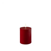 Deluxe Homeart Bordeaux Stumpenkerze D7,5xH10cm