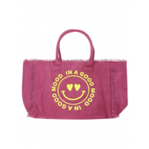 Strandtasche XXL Canvas Bag von Zwillingsherz - Pink -