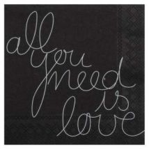 Räder Cocktailservietten - All you need is love ""