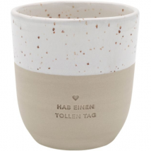 Eulenschnitt Becher "Toller Tag"