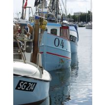 Outdoorposter 14 angeleint Kutter 80 x 60 cm