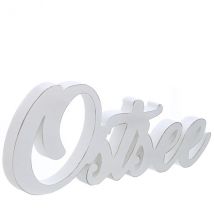 Schriftzug "Ostsee" in weiß aus Holz