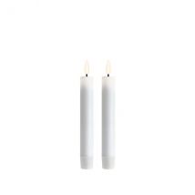 Deluxe Homeart weißes Stabkerzen-Set H15cm