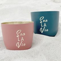 Windlicht Baltic aus Metall "Sea LA Vie" - in vier Ausführungen erhältlich mattsand/ gold