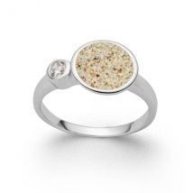 DUR Ring "Polarstern“ 925er Sterling-Silber mit Zirkonia 52