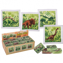 Magisches Handtuch Dinosaurier 30 x 30 cm- in vier Varianten Brachiosaurus